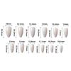 24Pcs Almond Fake Nail Press On Nail Artificial Nail False Nail Glues On Nail Sequins Designs French Nail Tips Gifts
