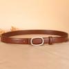 New Women's Thin Plate Buckle Belt, Jeans Belt, Women's Versatile Belt