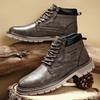 Spring Autumn Classic Outdoor Men Boots Non Slip Comfortable Big Size Men'S Shoes Casual Leather Basic Boots Brand Fashion Shoe
