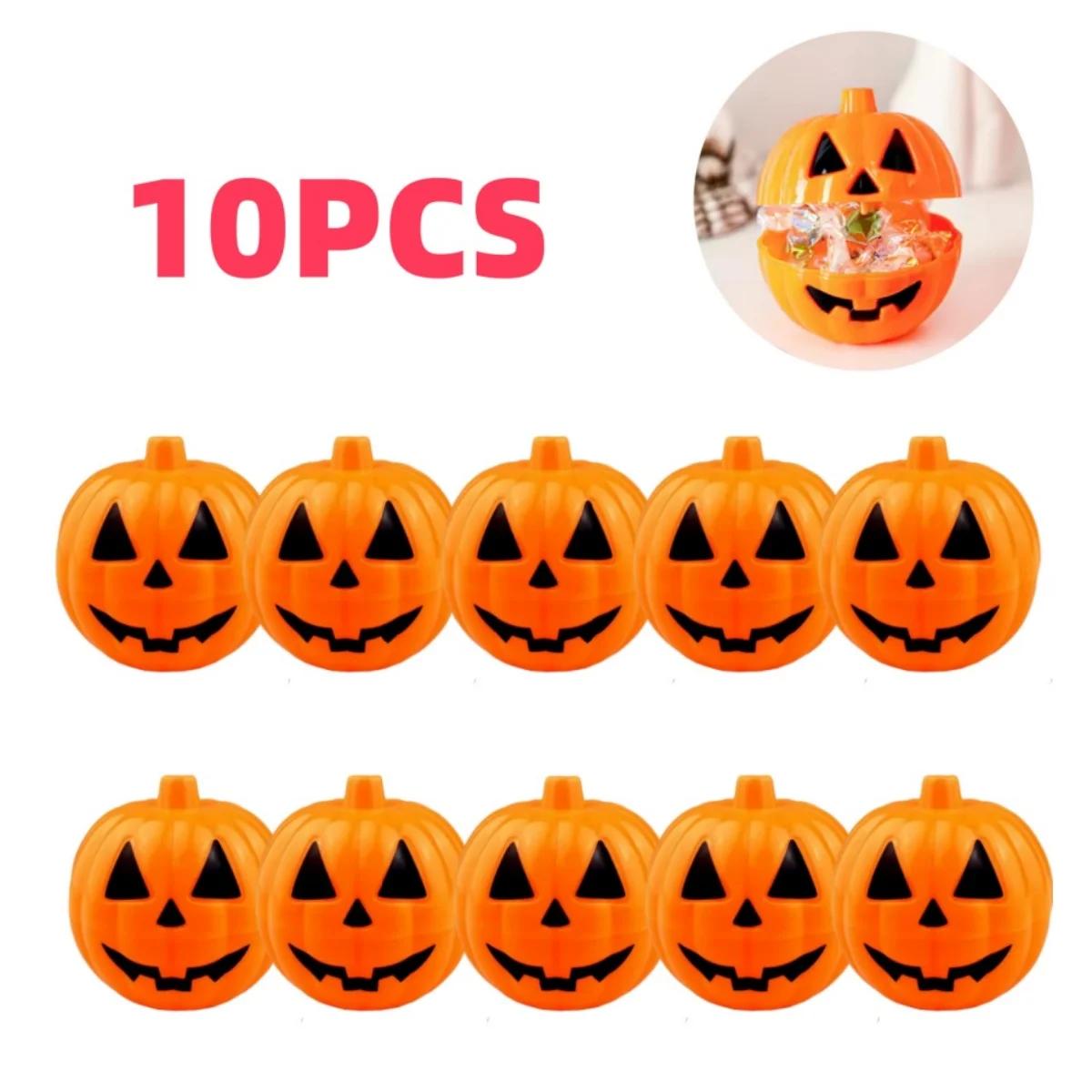 

10-50PCS Fun Pumpkin Small Gift Storage Box Halloween Tricky Halloween Decoration Pinata Easter Stuff Carnival Party Favor Without filling item&6x6cm