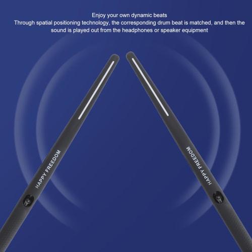 AeroBand Drum Kit, Virtual Drum Kit, Portable Virtual Reality Drum Set, Drum Practice, Electronic Drum Set for Beginners, Kids, and Adults