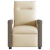 Relaxation Armchair Cream Fabric