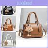 Elegant Retro Pu Leather Handbag With Stylish Zipper Closure And Spacious Design