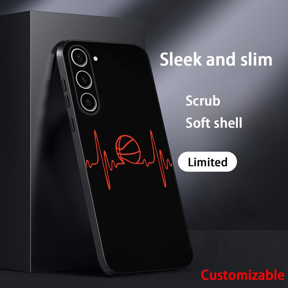 

Super cool basketball design Phone Case For Samsung Galaxy S26 S25 S24 S23 S22 S21 Plus Ultra Note20 Soft Black Galaxy S21 FE 5G