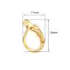 50pcs/lot D Shape Earring Hooks French Lever Back Earwire Alloy Earrings Clasps For Jewelry Making Findings DIY Accessories