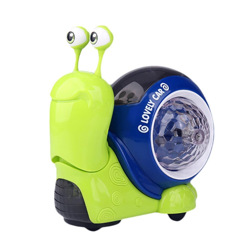 

Sound And Light Electric Simulation Snail Toy Interactive Rotating Musical Toy Kids Toddlers Style A