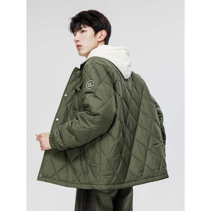 Winter Cotton-padded Men Coat Fashion Winter Lapel Cotton-padded Jacket Men Tooling Long Sleeve Warm Cotton-padded Jacket Men Clothing.