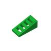 20pcsMOC Assembles Particles 61409 Slope 18° 2 X 1 X 2/3 with 4 Slots Building Block Part DIY Bricks Bulk Model Educational Toy