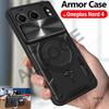 Schuifcamera Stand Hoesje voor Oneplus Nord 4 5G Case Magnetische Ringhouder Schokbestendige Telefoonhoes voor Oneplus Nord4 Capa