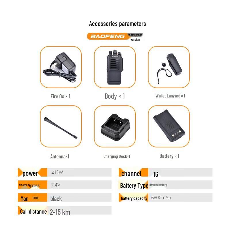 Baofeng BF-888S Professional IP67 Waterproof Walkie-Talkie (CN version)