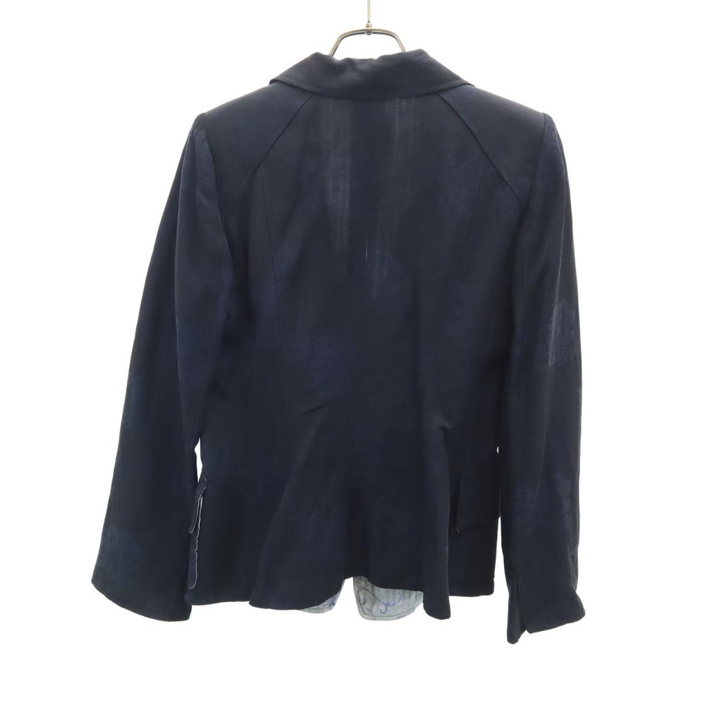 ARMANI COLLEZIONI made in Italy Floral tailored jacket 42 Navy Women Used