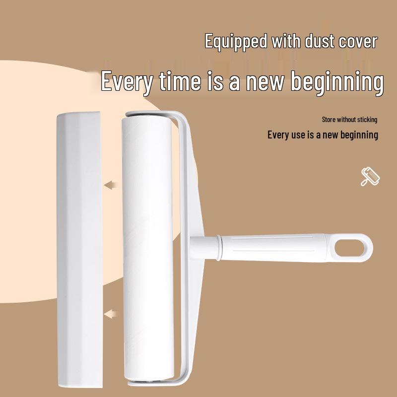 Extra-Large Lint Roller for Home: Hair & Dust Remover with Tear-Off Paper for Carpets & Floors