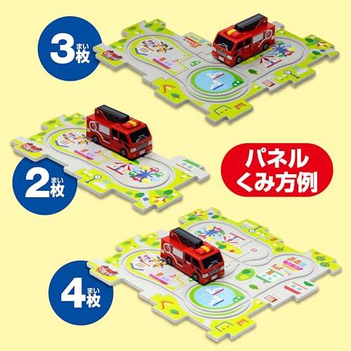 Masudaya Corporation Panel World Running! Fire Truck 8 541-1753