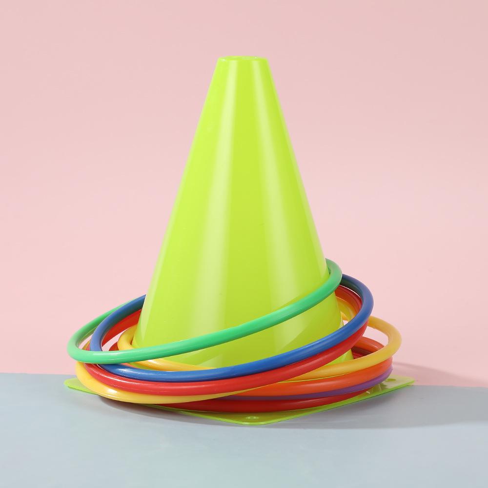Colorful Ring Toss Set for Outdoor Sports and Training