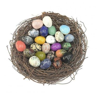 6/10 STUKS Natuurlijke Gepolijste Ei Kristalstenen Gladde Decoratie Stenen voor Huis DIY Ornament Slaapkamer Nachtkastje Decor Cadeau voor Vrienden
