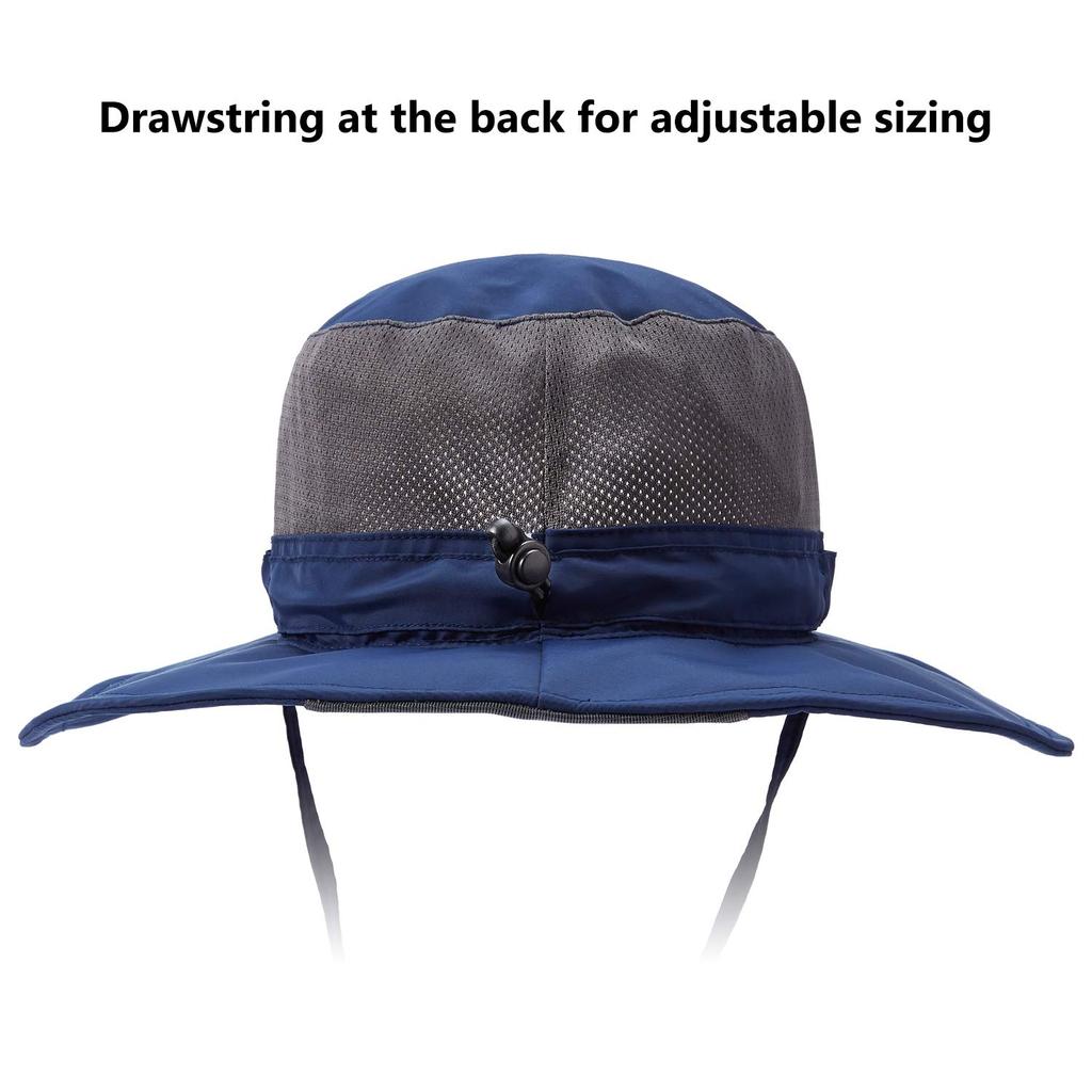 Bassdash Fischerhut UV-Fischer-Sonnenhut für die Feldarbeit und das Bergsteigen Herren [Wasserabweisend, LSF50+, Schutz, Schnelltrocknend, Leichtgewicht]