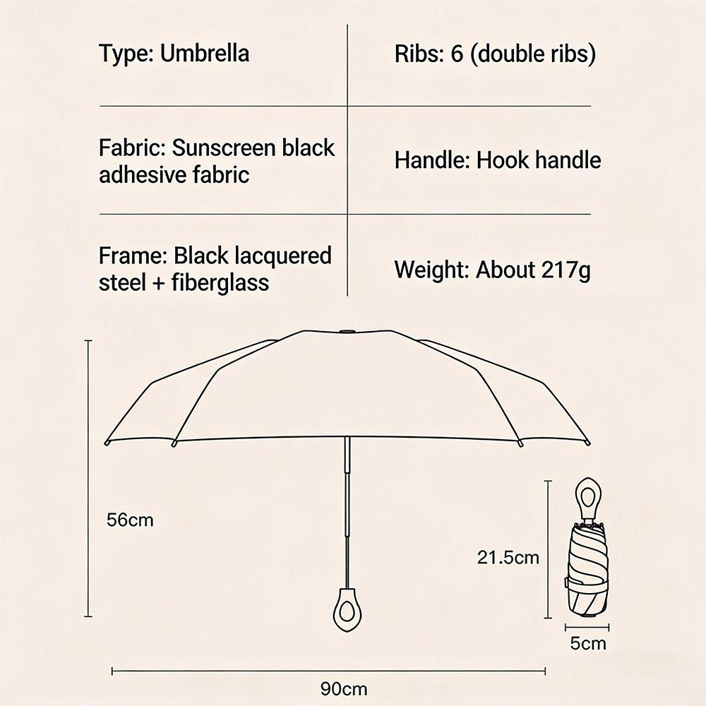 UV Protection Pocket Rain Umbrella UPF50+ Sun Umbrella NEW Travel Umbrella  for Outdoor