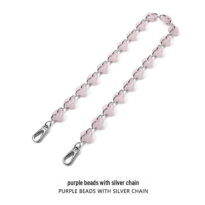 Donut Resin Acrylic Alloy Chain Strap for Shoulder, Crossbody & Underarm Bags