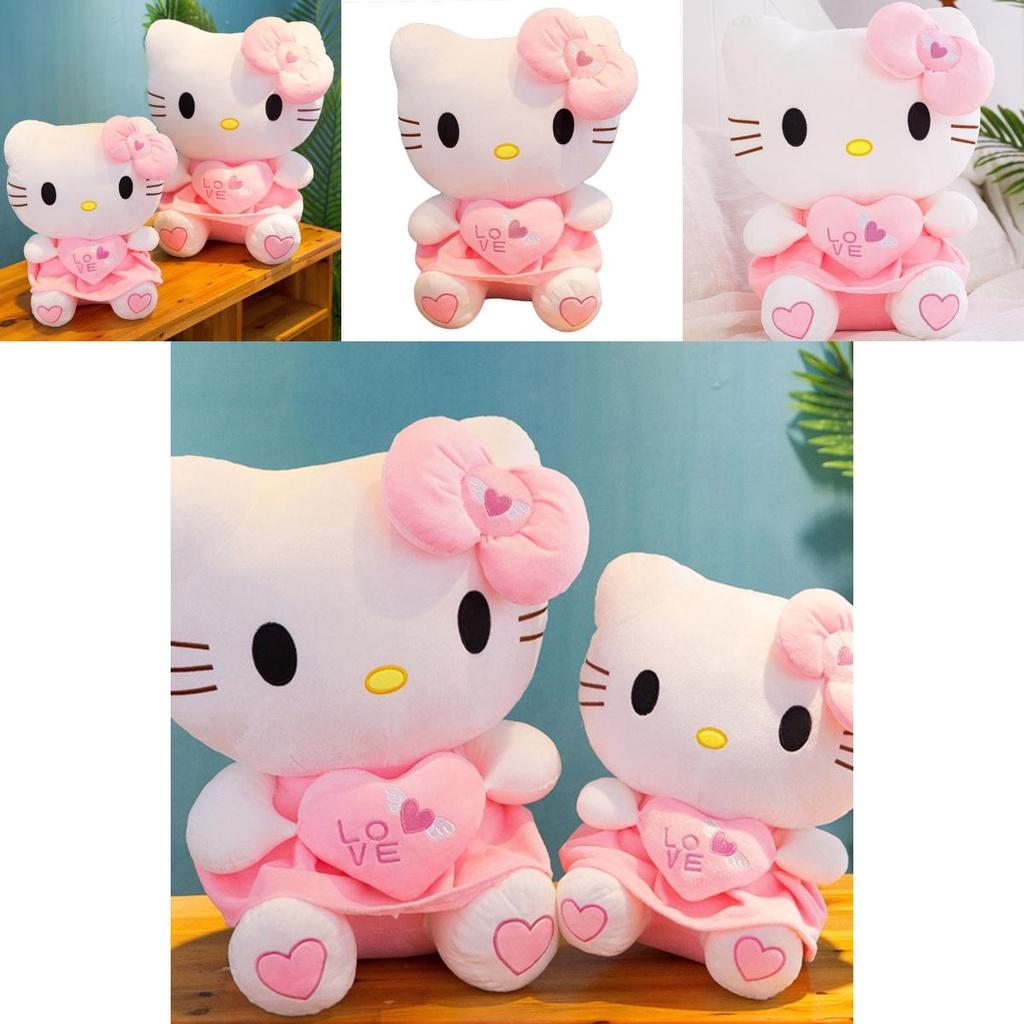 Adorable Hello Kitty Kawaii Toy Lovely Filled Pillow Soft Plush Doll Perfect Children Gift