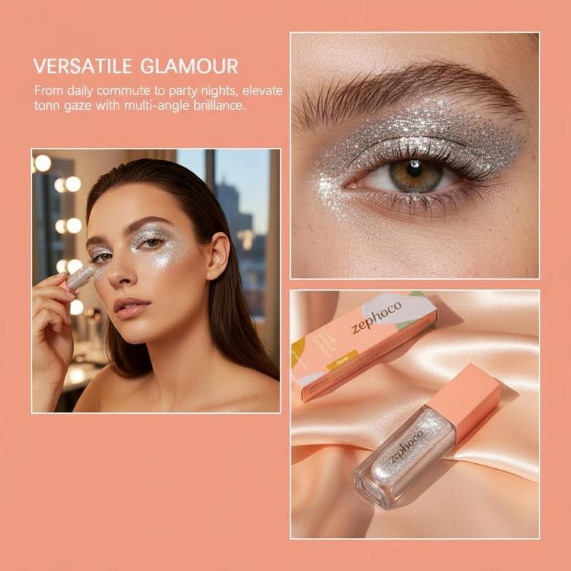 Shimmer Eyeshadow Natural Color Payoff, Bright And Luminous, Easy To Apply, Suitable For All Eye Makeup Needs.