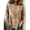 Women's Spring Summer Drawstring Blouse