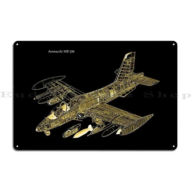Aermacchi Mb Metal Sign Designer Party Garage Club Plaques Customize Tin Sign Poster 20x30cm(7.8x11.8inch)