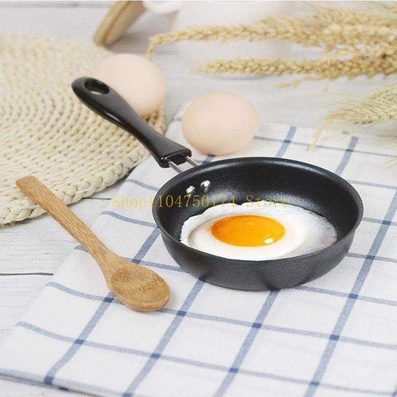Mini Cooking Pan Non-Stick Iron Frying Pan for DuPont Coating Portable Long Hand top sale