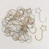 Christmas Wreath Star Hooks for Christmas Tree Hanging Pendant Ornament Metal Star Decorations Hook Xmas Home Decor