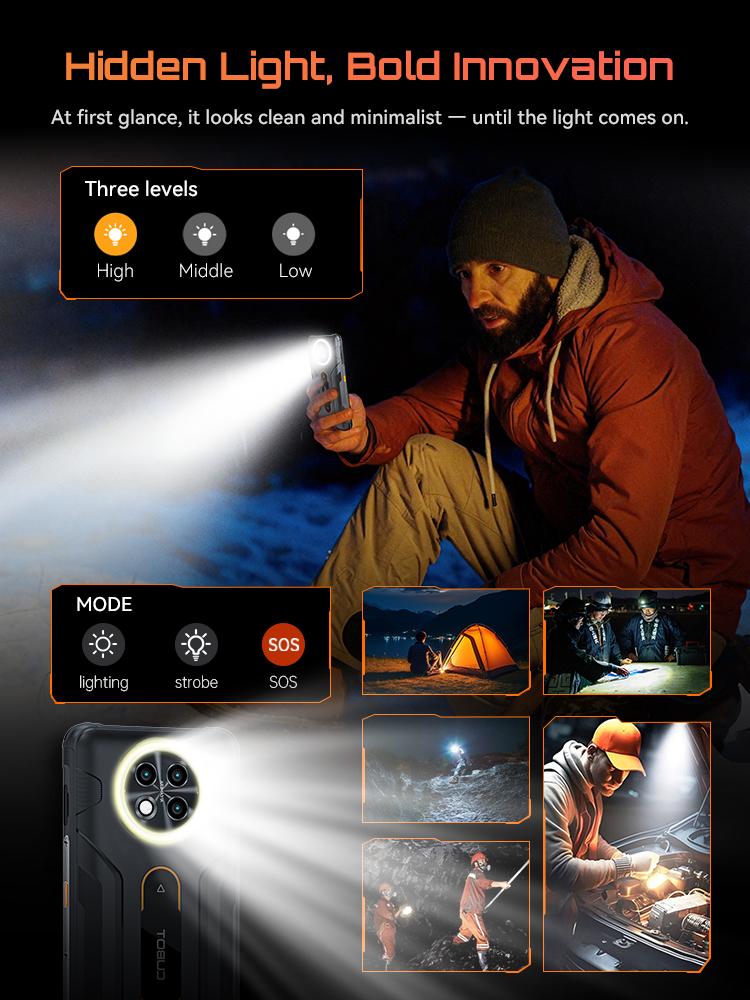 Cubot KINGKONGACE 5, Smartphone Robusto Android 16, 8 GB di RAM (8+12 GB), 256GB ROM, Batteria 10200mAh, Schermo 6.745" 120Hz, 48MP, NFC