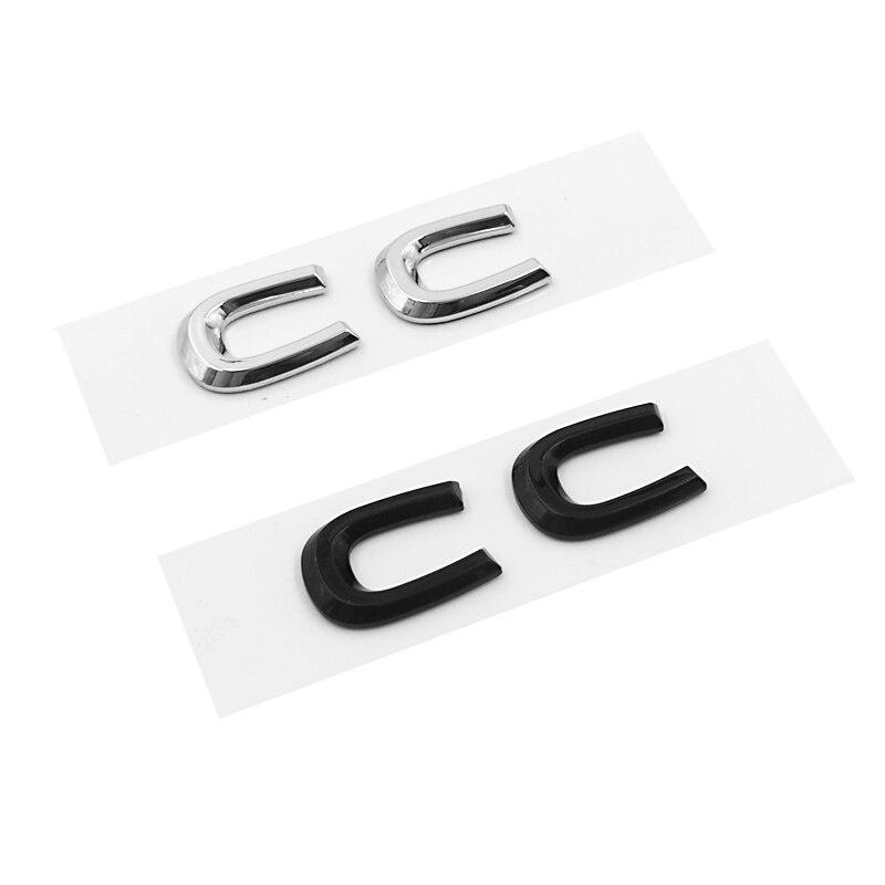 Adesivo Emblema Lettere Posteriori Bagagliaio Auto 3D Per Logo CC