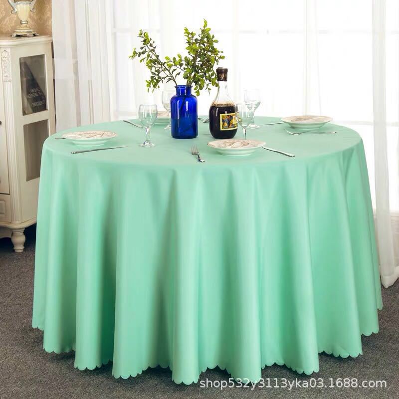Circular Restaurant Tablecloths Hotel Banquet Tablecloths Suitable for Families Wedding Parties Easy To Maintain Heat-resistant