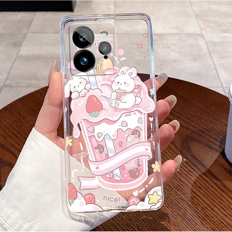 Cute Funny Cartoon Cat Design Pattern Phone Case For Realme GT 7 Pro 5G Clear TPU Soft Cover Anti-scratch Couple Shell