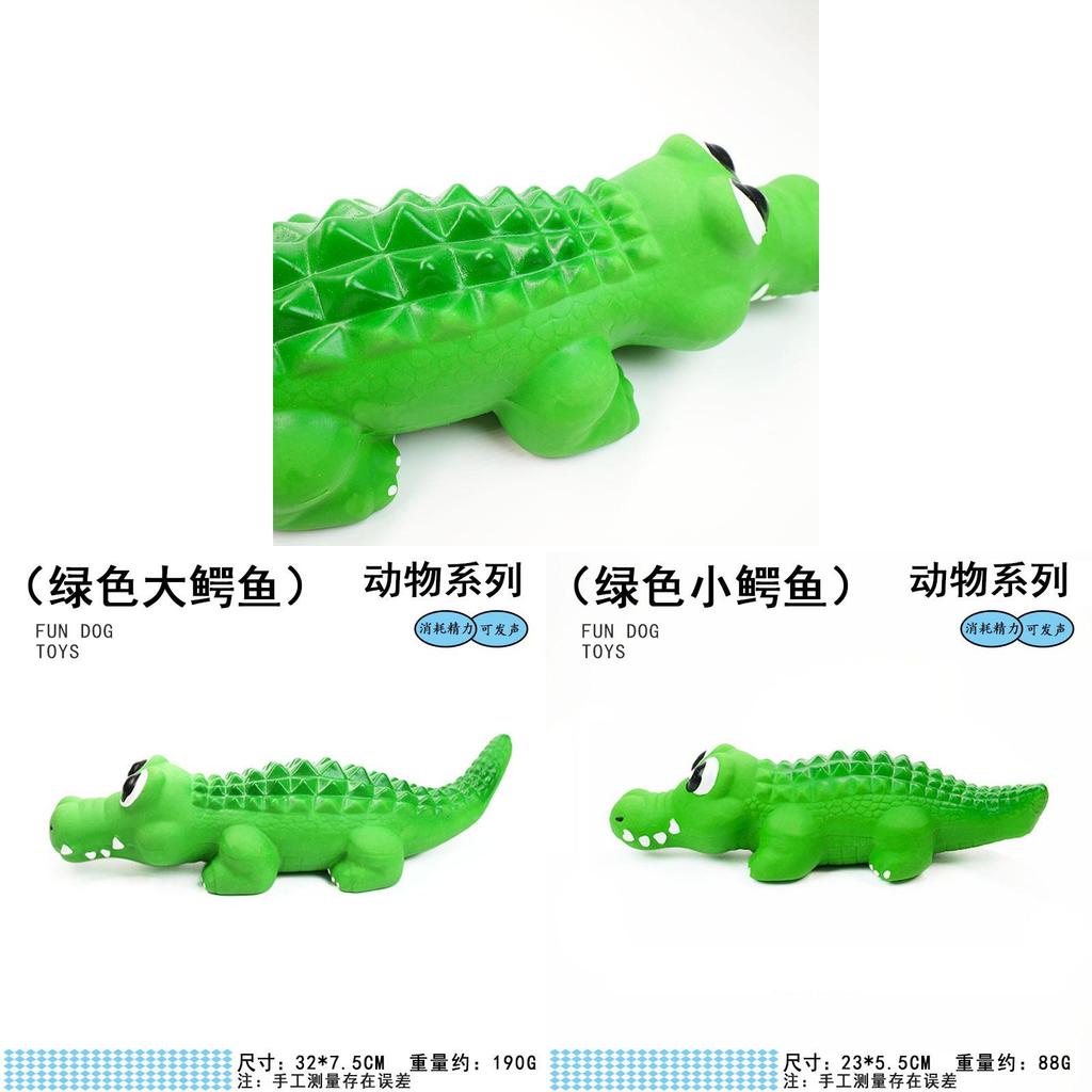 Latex Dog Sound Toy With Chew Resistant Crocodile Design For Active Pets