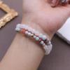 Elegant Natural Stone Beaded Bracelet: High-End, Light Luxury, Simple Retro Design for Women