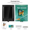 Large PVC Pet Door with Magnetic Closure for Wooden Doors and Fences, Two-Way Access for Dogs