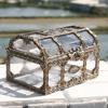 1/3pcsTransparent Pirate Treasure Box Crystal Gem Jewelry Box Storage Organizer Chest Treasure for Jewelry Gem Trinket Box