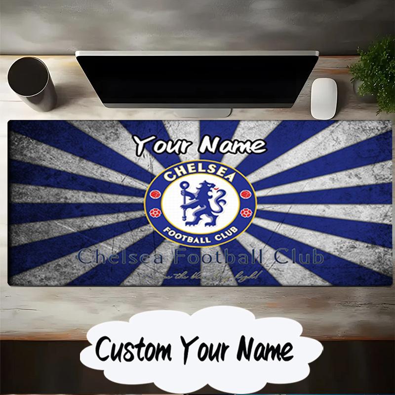 Custom Name Mouse pad Chelsea Football Club Crest Mouse pad, Gaming Mouse Pad, keyboard pad, Desk Decor for computer notebook Fan Birthday Gift