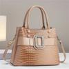 Sac Cabas Élégant Grande Capacité Motif Crocodile PU Pour Mamans Couleurs Vives