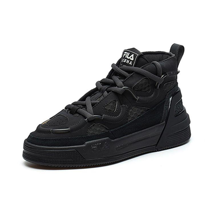 Fila Heritage Series Mesh Leder Mid-Top Retro Basketballschuhe Damen Sneaker Lost-Black F12W141201FBU