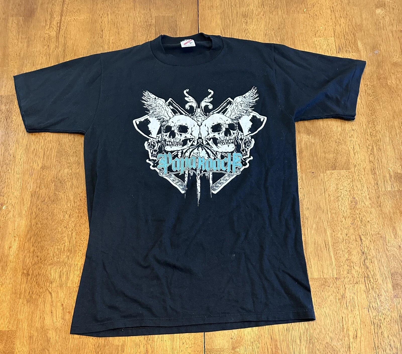 Papa Roach 2010 Parking Lot Tour T Shirt Medium Skillet Trapt Band Music S