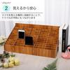 Merrytime Smartphone-Aufbewahrung Smartphone-Aufbewahrung Smartphone Mobiles Gerät Hält einfach 48 Natürliche Box, Regal, Ständer, Verwaltung, Holz, Montage,