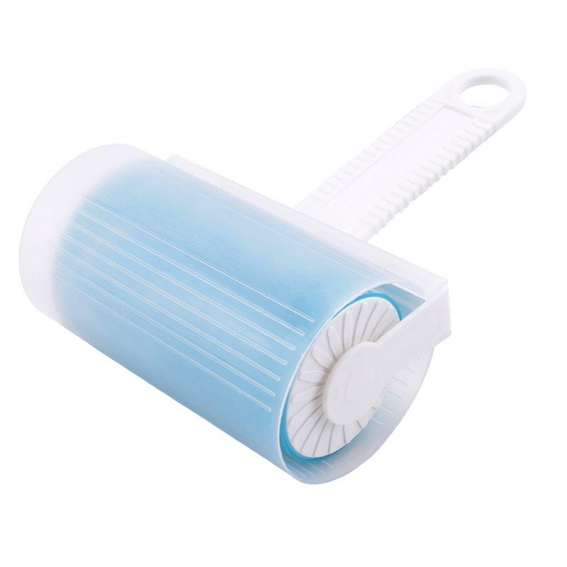 

ABMH-Lint Remover Washable Clothes Hair Sticky Roller Reusable Portable Pet Hair Remover Sticky Roller Durable ,Blue синий