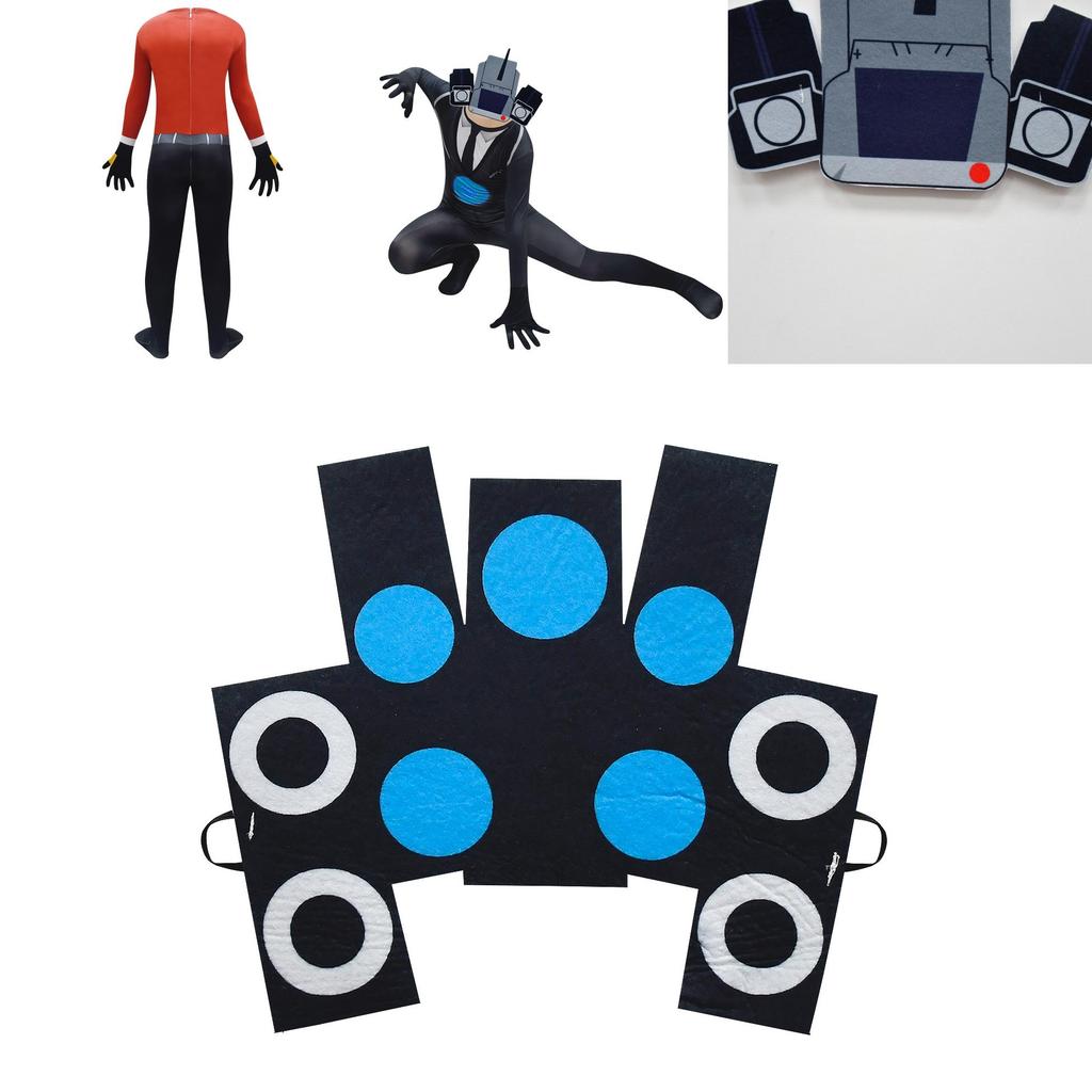 New Arrival Cartoon Tv Toilet Man Cosplay Bodysuit For Kids 4713