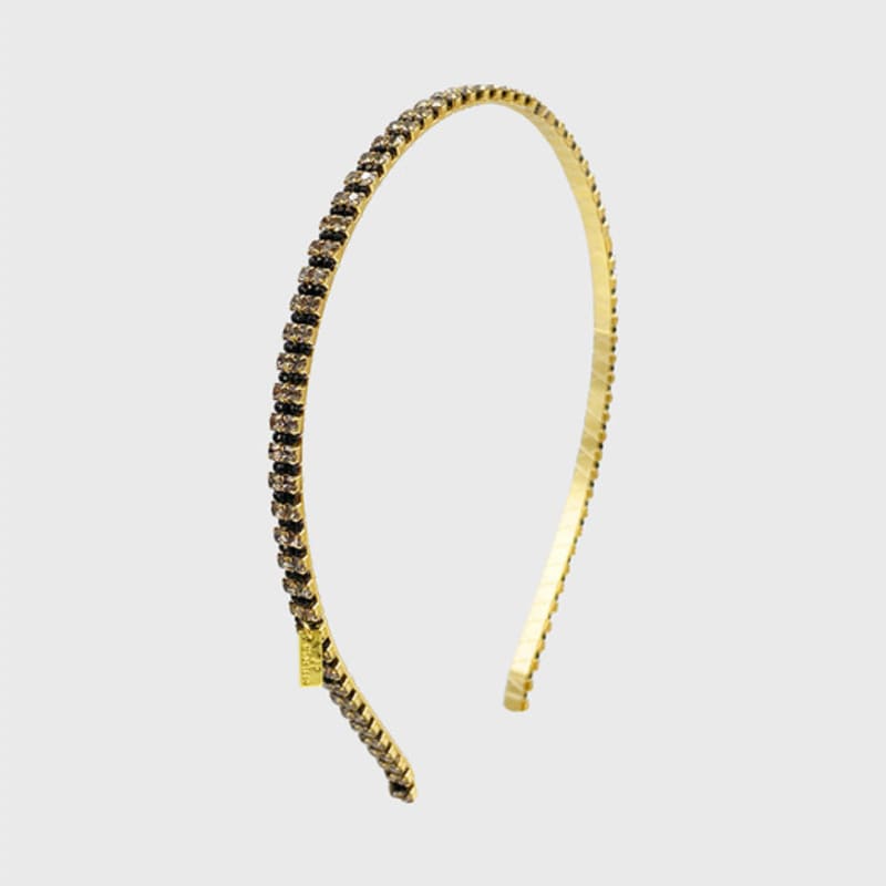 Jean Paul Clarisse Noir Crystal Hairband JC043HB