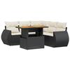 VidaXL Garden Lounge Set with Cushions 6 Pcs, Patio Sofas, Patio Furniture Set, Outdoor Furniture, Black 3272190