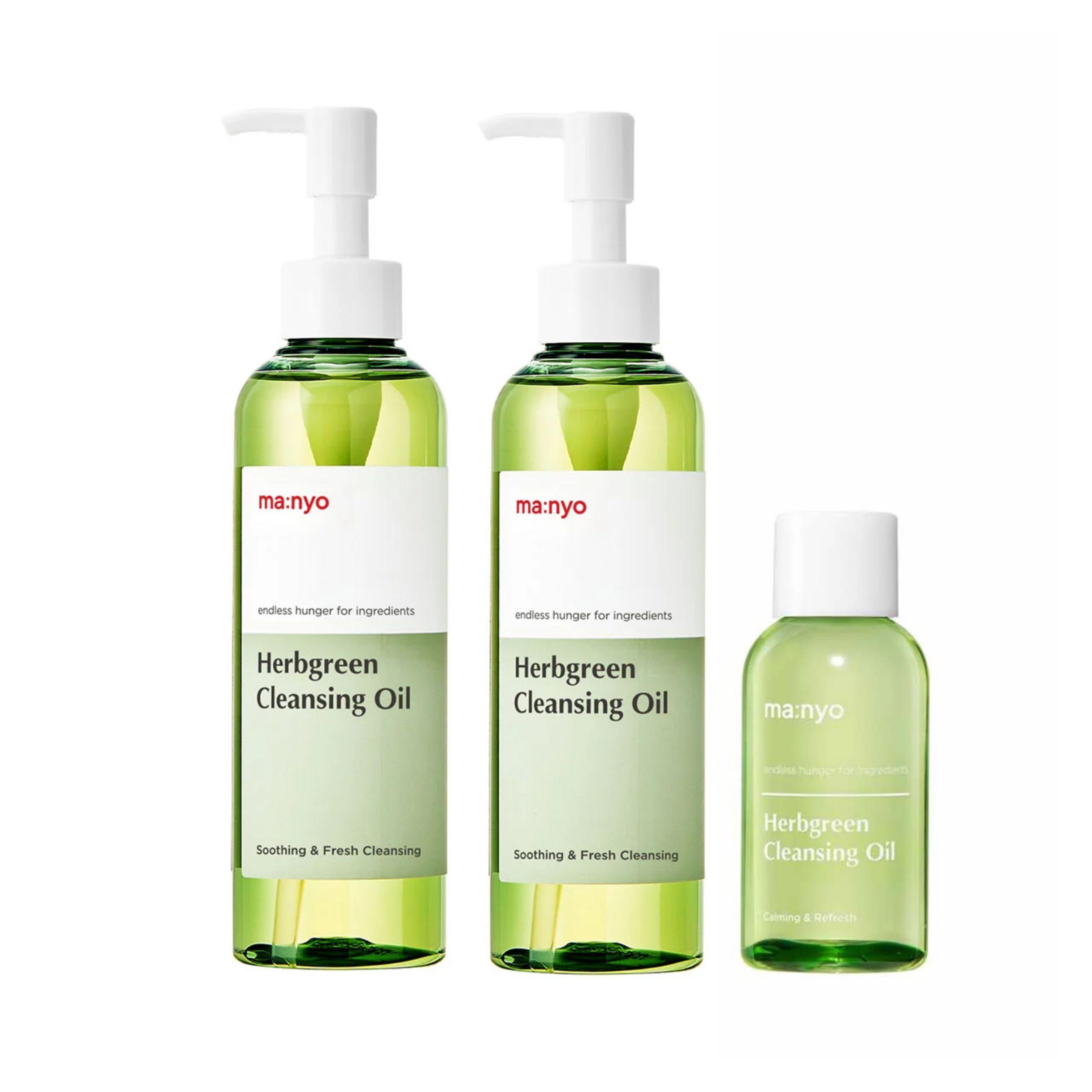 мама:nyo Herbgreen Очищающее масло 200 мл x 2 + 55 мл