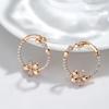 1Pair Stylish Ladies Elegant Floral Earrings Earrings, Suitable for Weddings, Parties and Anniversaries