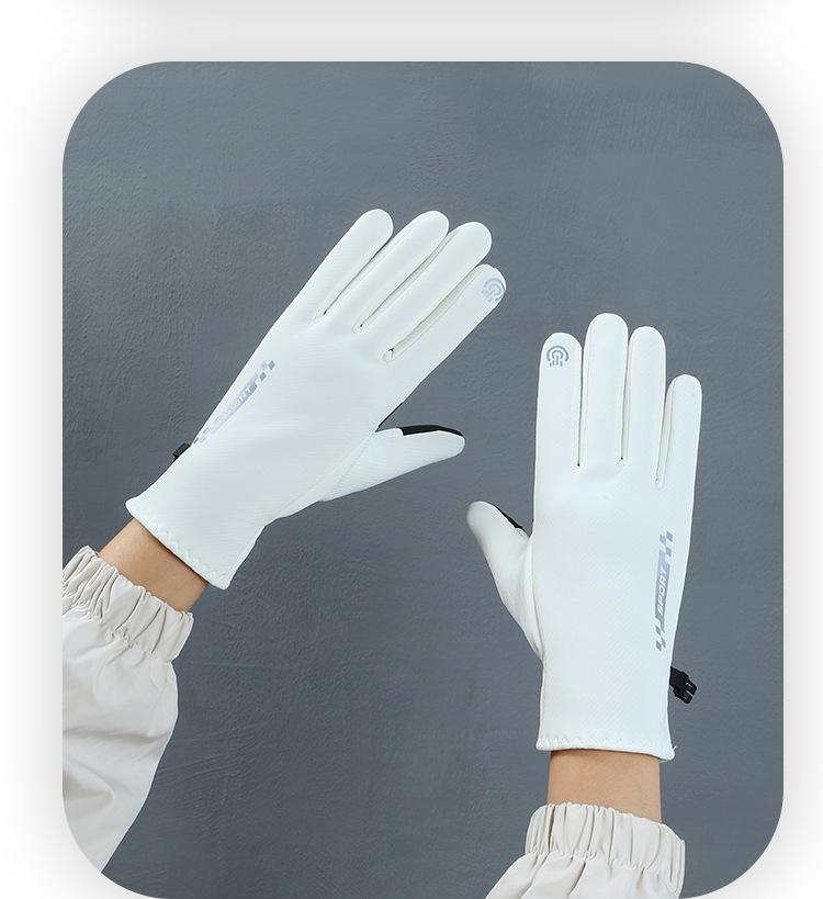 Unisex Waterproof Windproof Touchscreen Winter Gloves for Cycling, Driving, and Riding - Warm Velvet Lining for Cold Weather