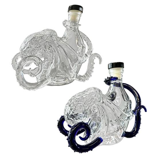 Carafa de Whiskey, din Sticlă cu Design de Caracatiță, Sticlă de Vin, Etanșare Păstrează Aroma și Gustul Recipient pentru Băuturi, Cadou pentru Bărbați Tată Entuziaști de Whiskey