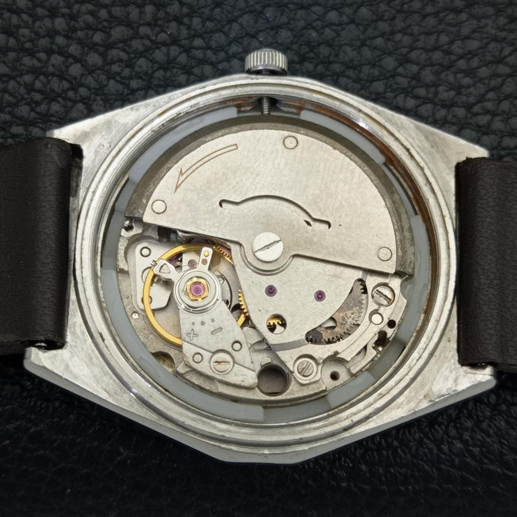 Citizen AUTOMATIC 8200 VINTAGE JAPAN MENS SILVER COLOR DIAL WATCH A702764-1 R210-a702764